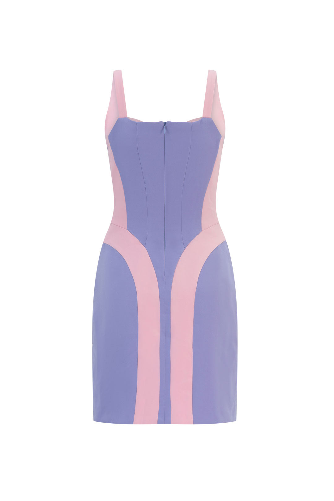 Panel mini dress - Yellow