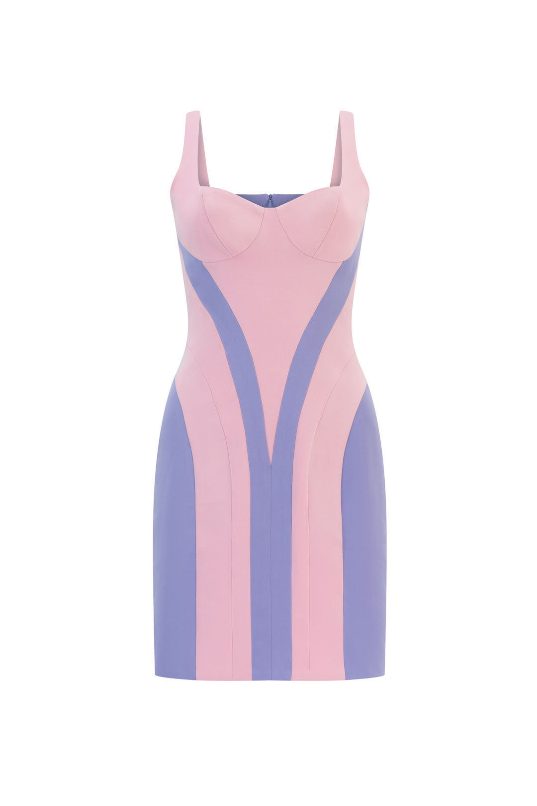 Panel mini dress - Yellow
