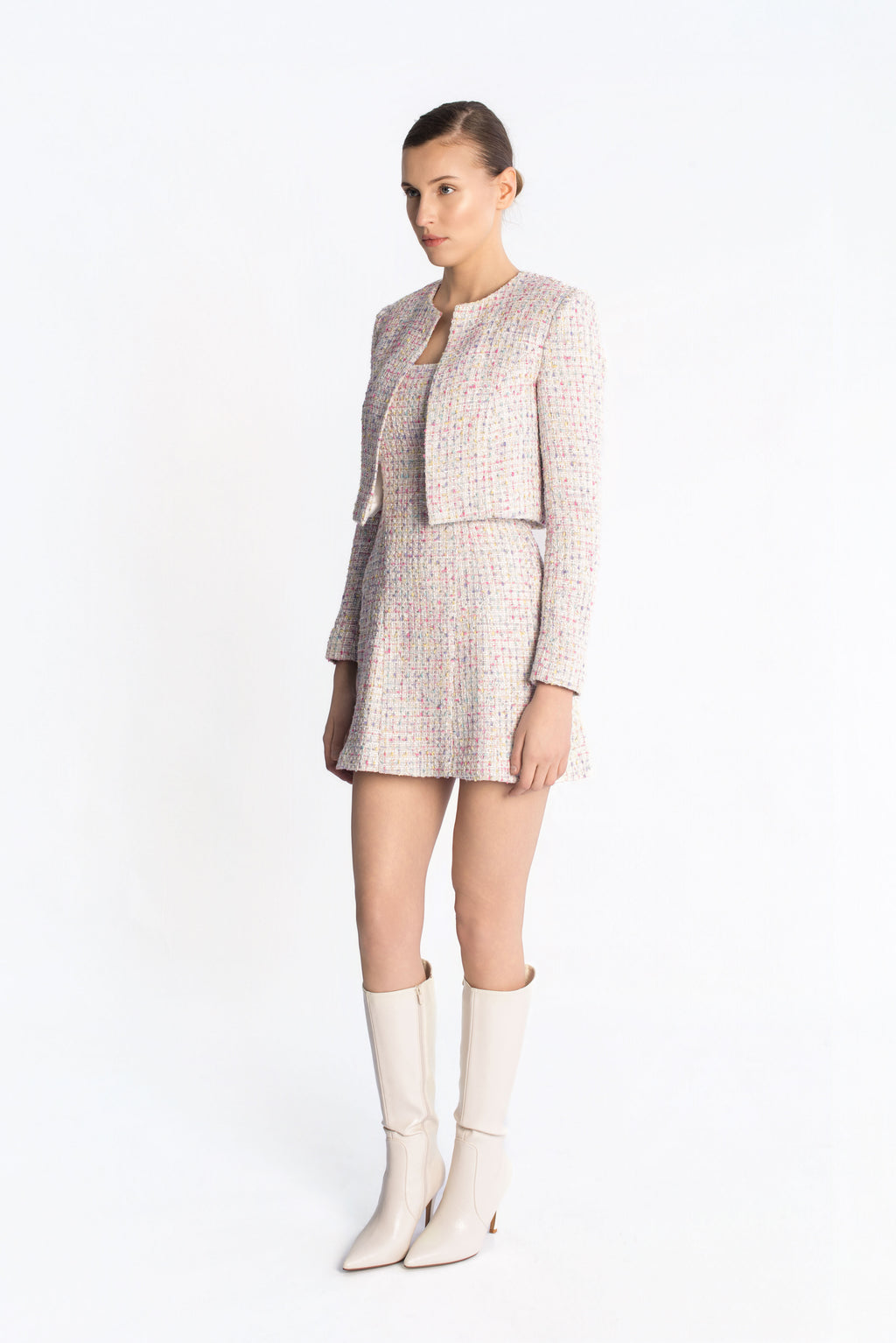 Tweed cropped blazer