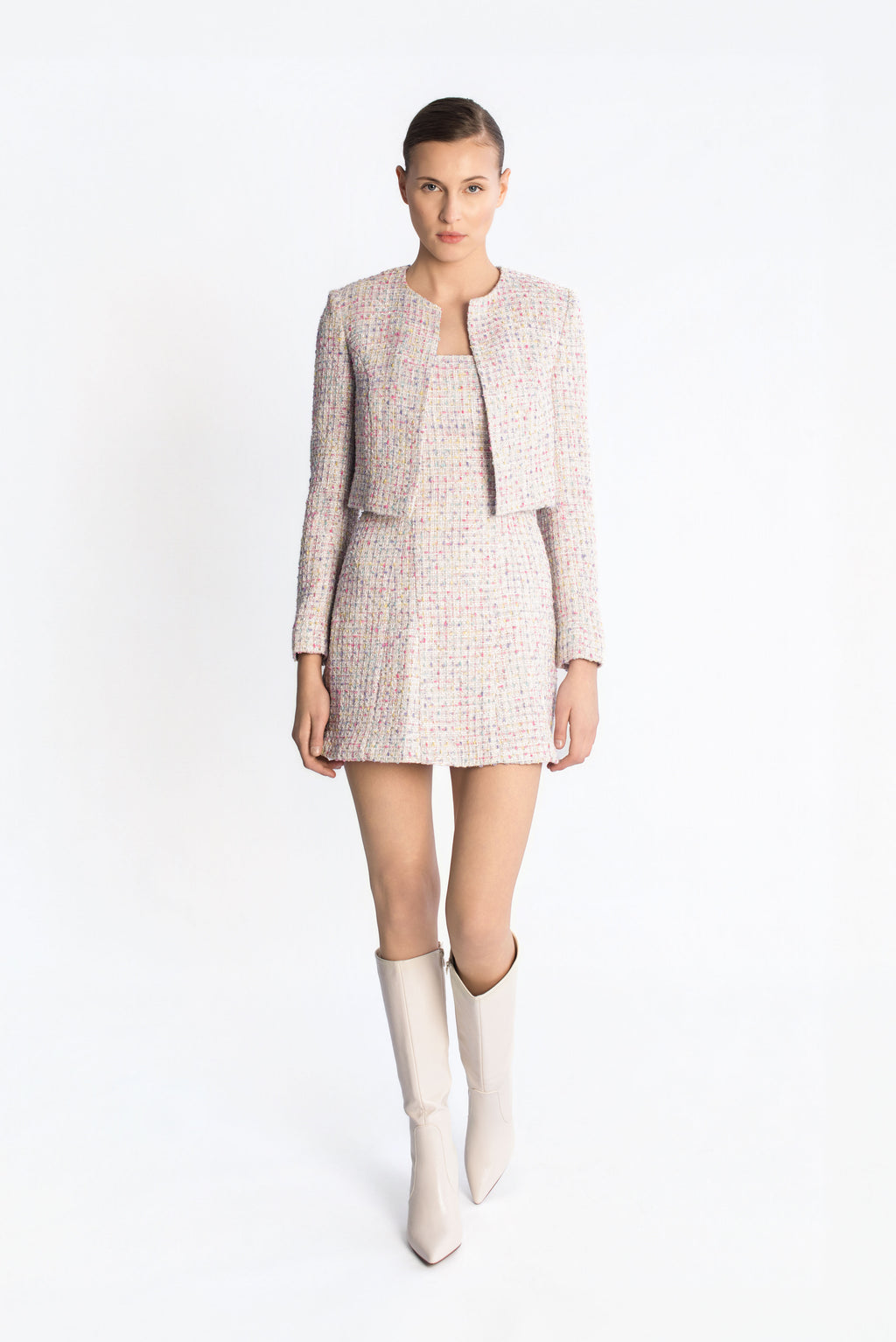 Tweed cropped blazer