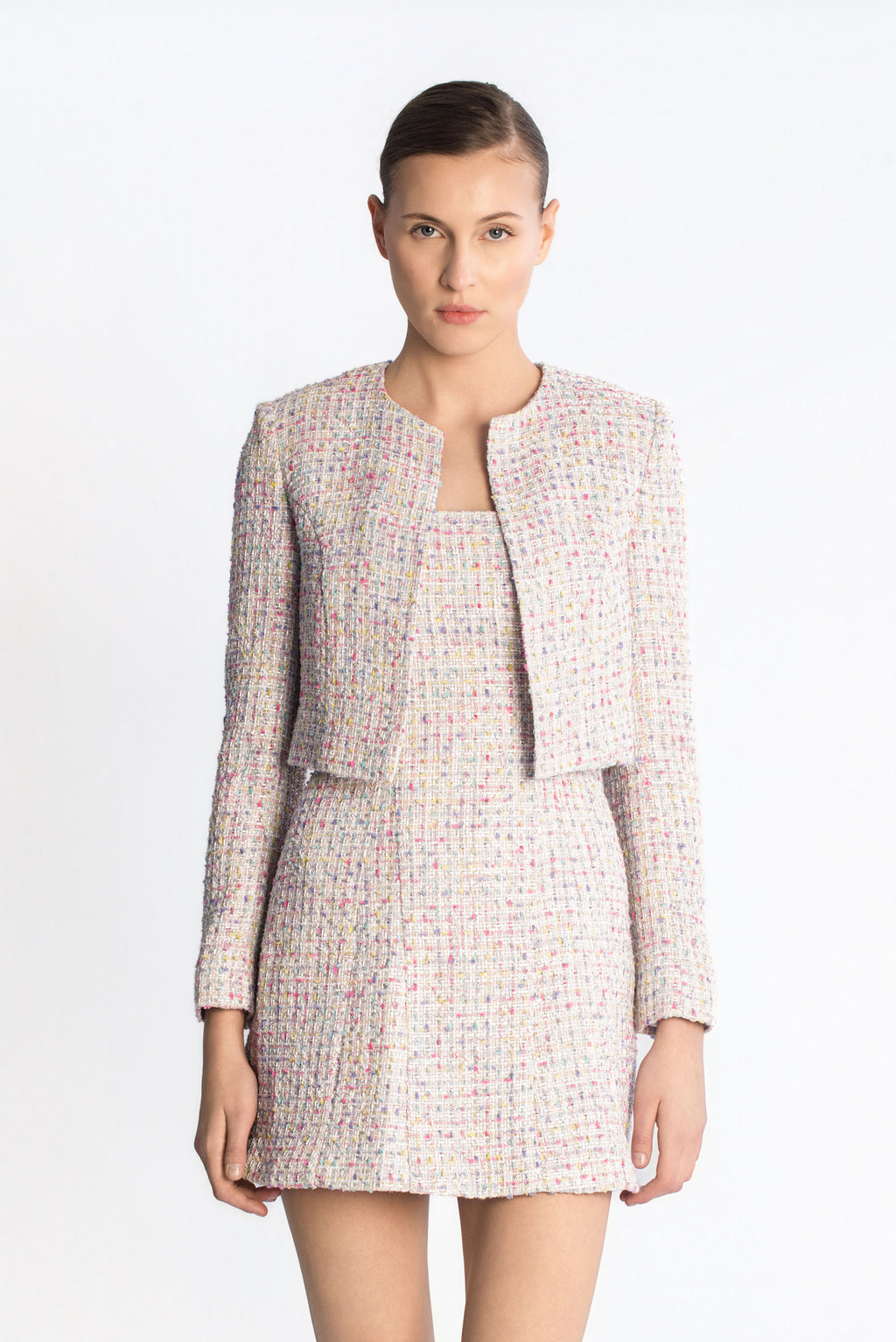 Tweed cropped blazer