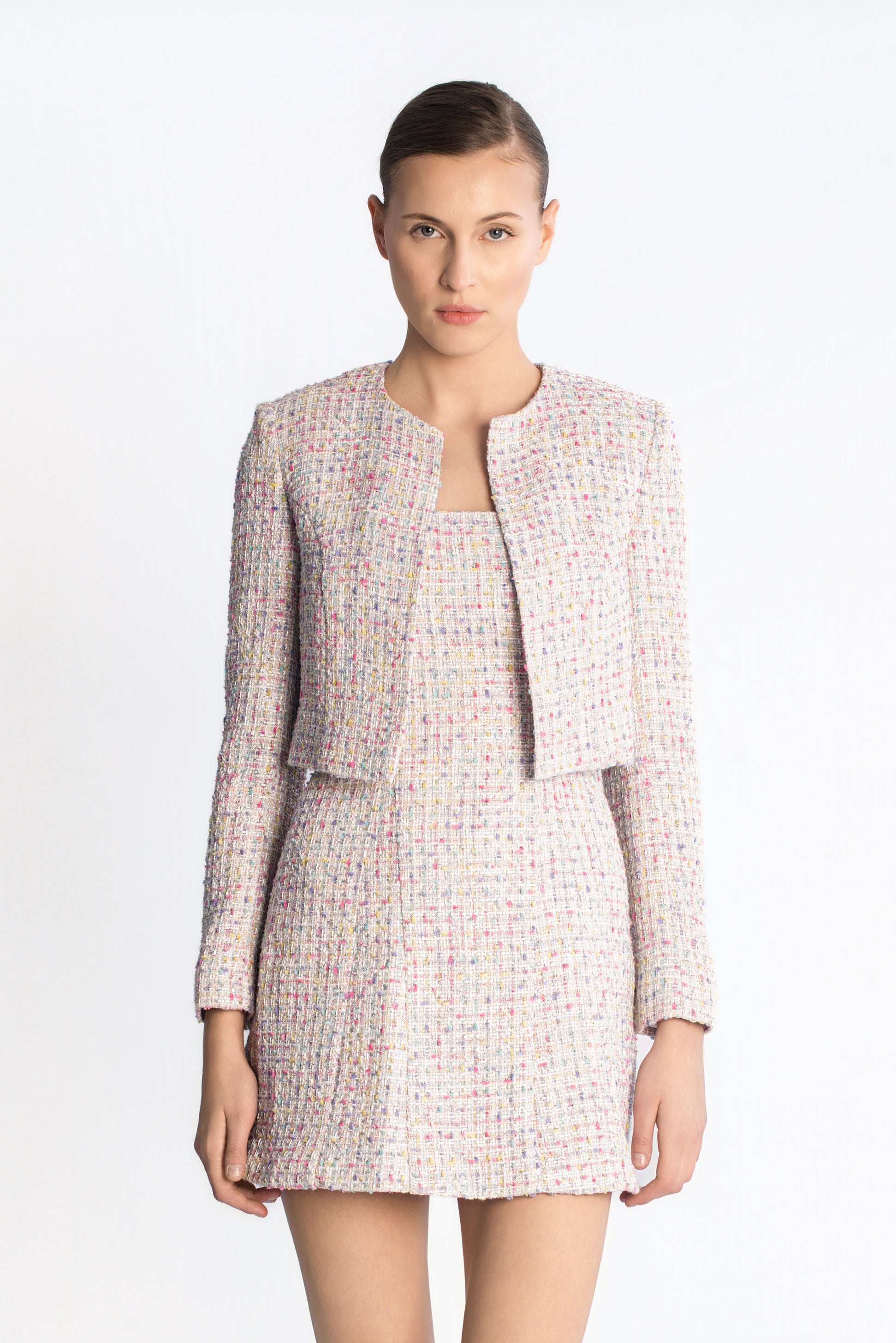 Tweed cropped blazer