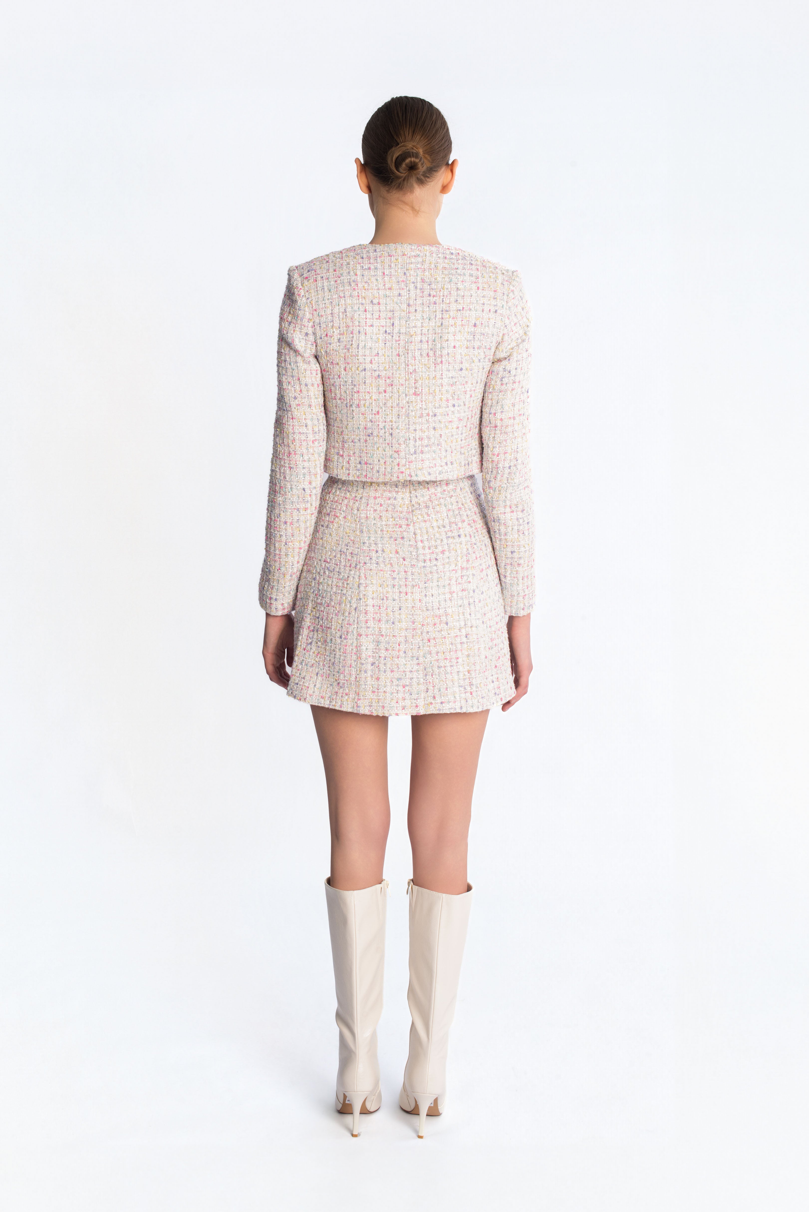 Tweed cropped blazer