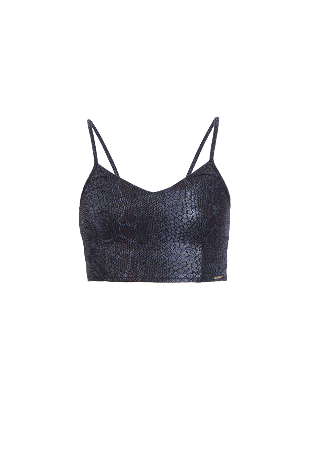 Leather crop top - Shiny