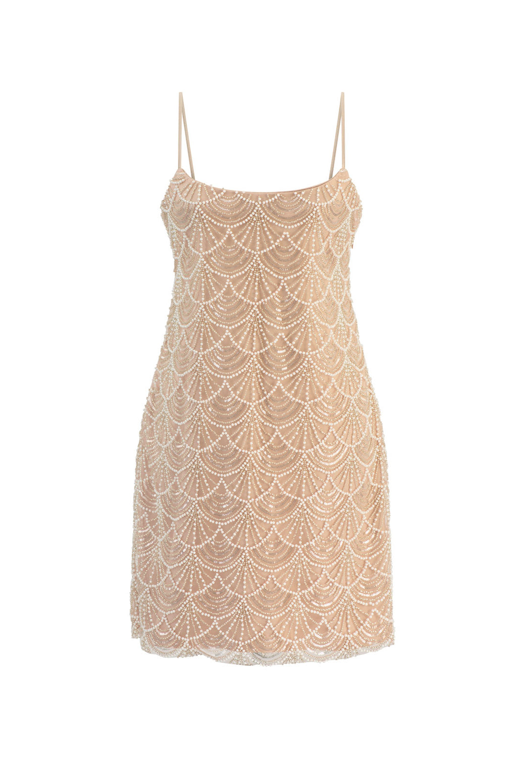 Coral fully beaded dress