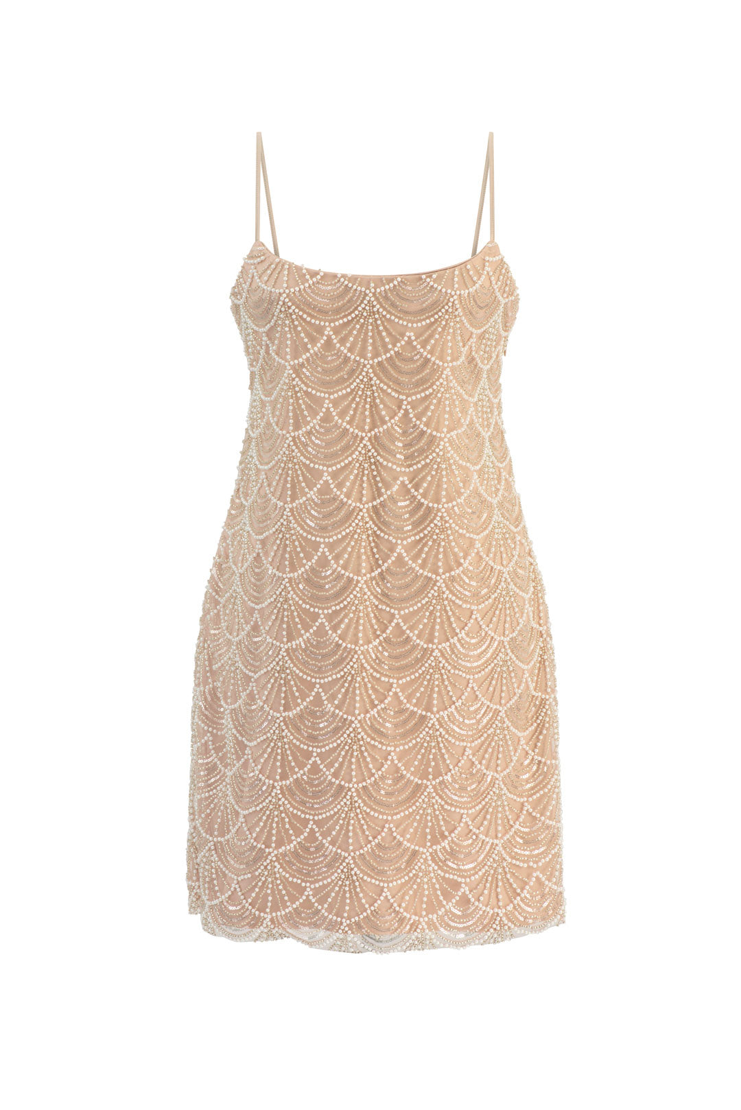 Coral fully beaded dress