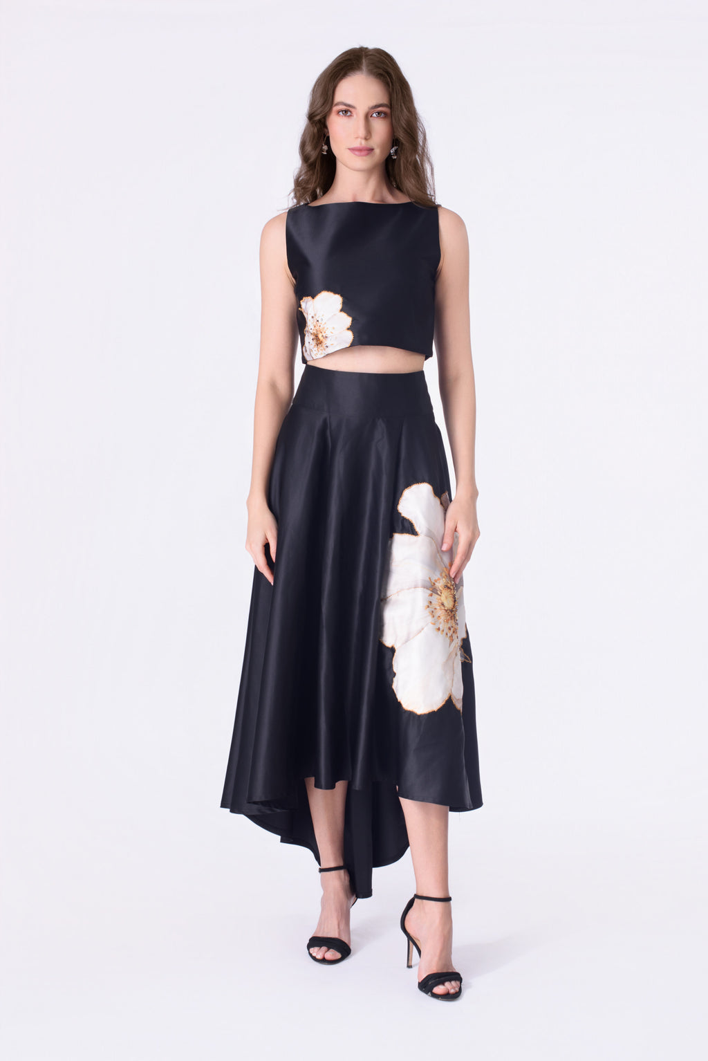 Moonflower Hand beaded Statement Set