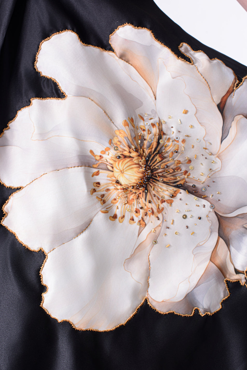 Moonflower Hand beaded Statement Set