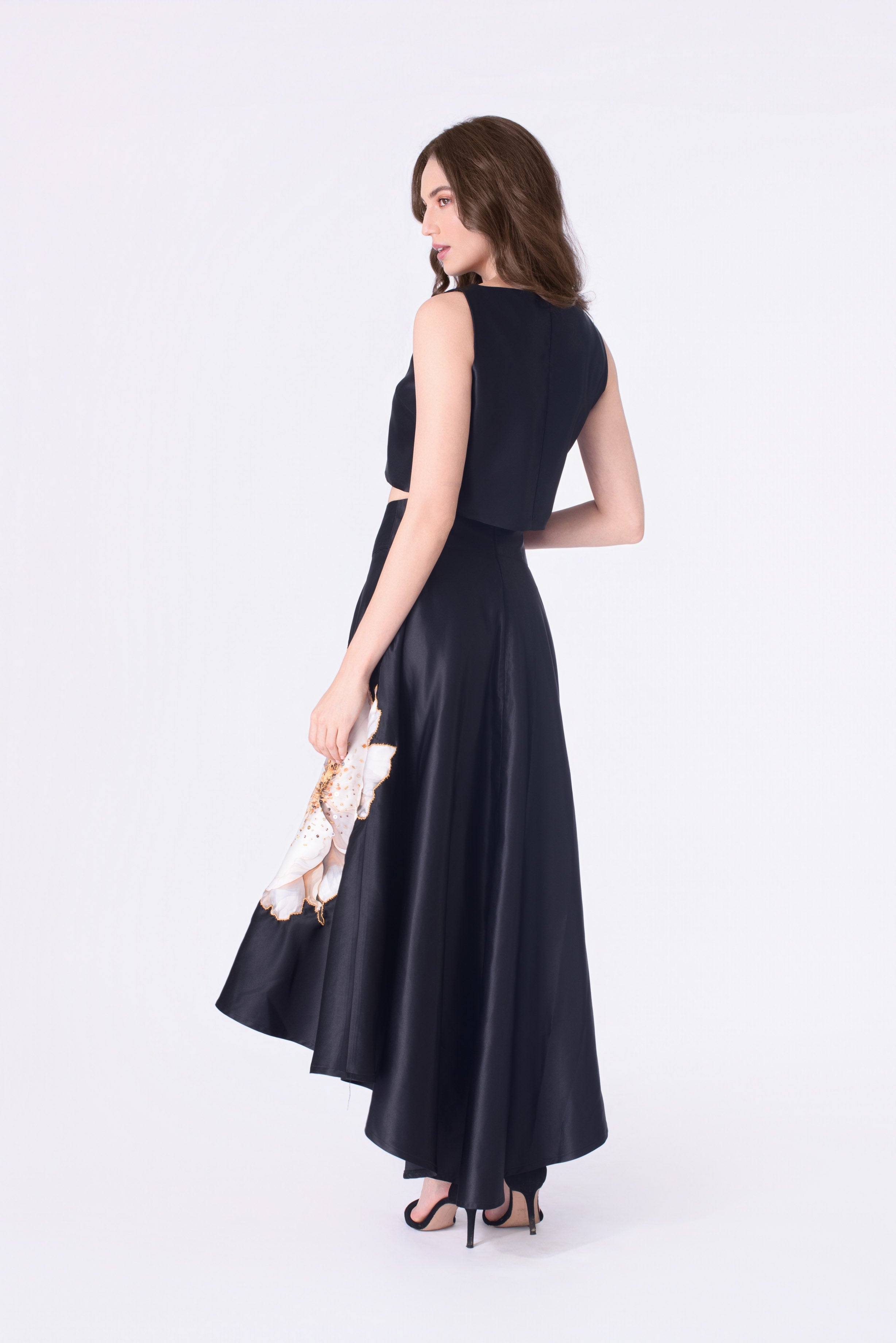 Moonflower Hand beaded Statement Set