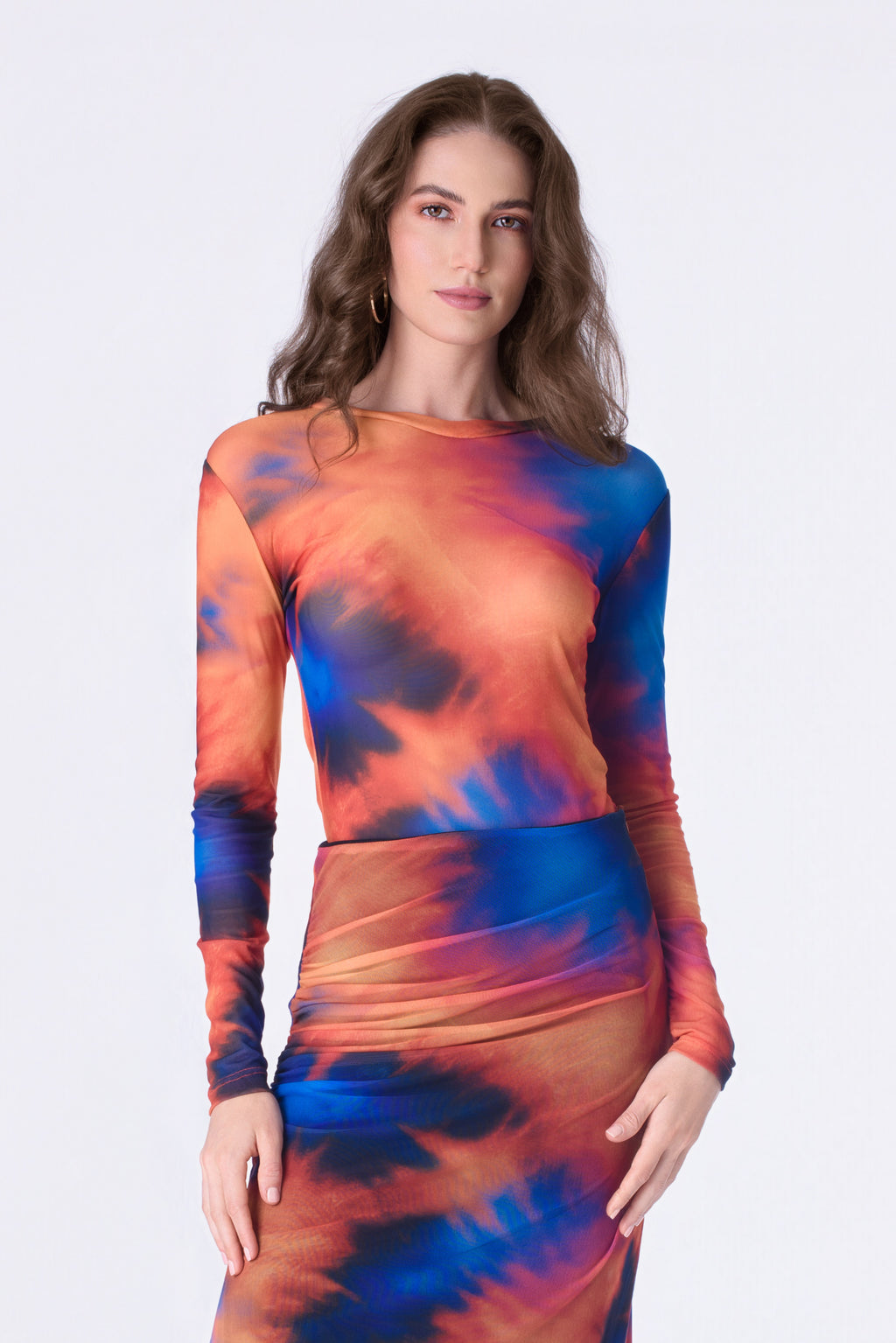Sunset Mirage Mesh Top