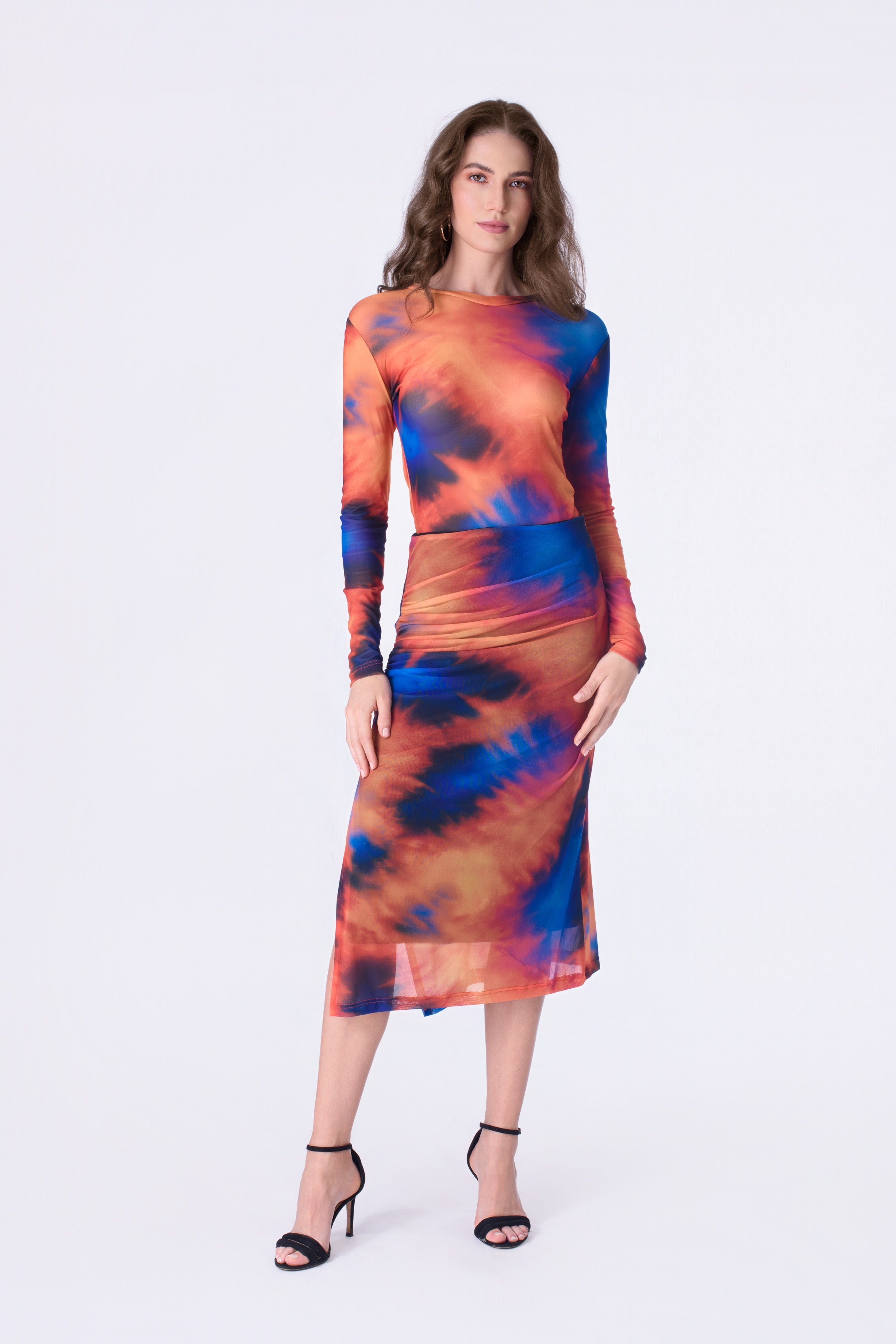 Sunset Mirage Mesh Top