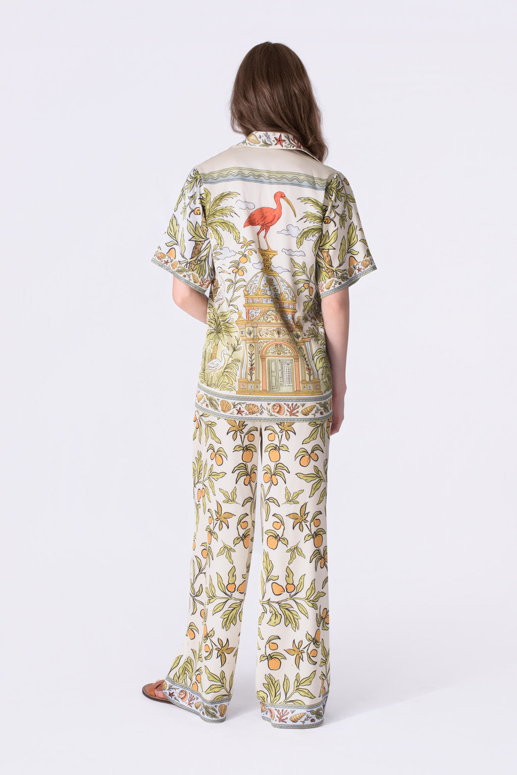 "Ibis Secret Garden" Silk Shirt