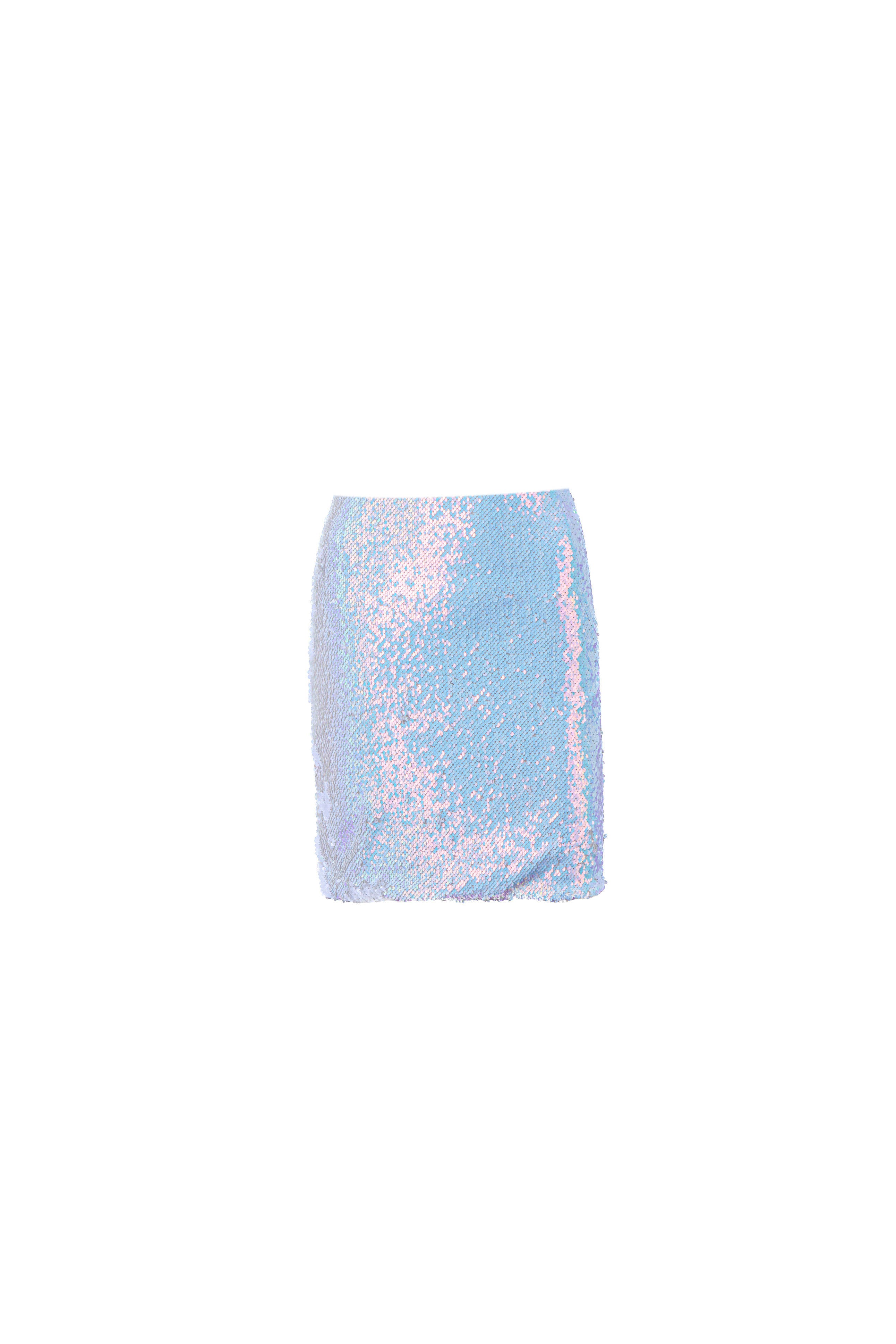 Iridescent sequin mermaid skirt