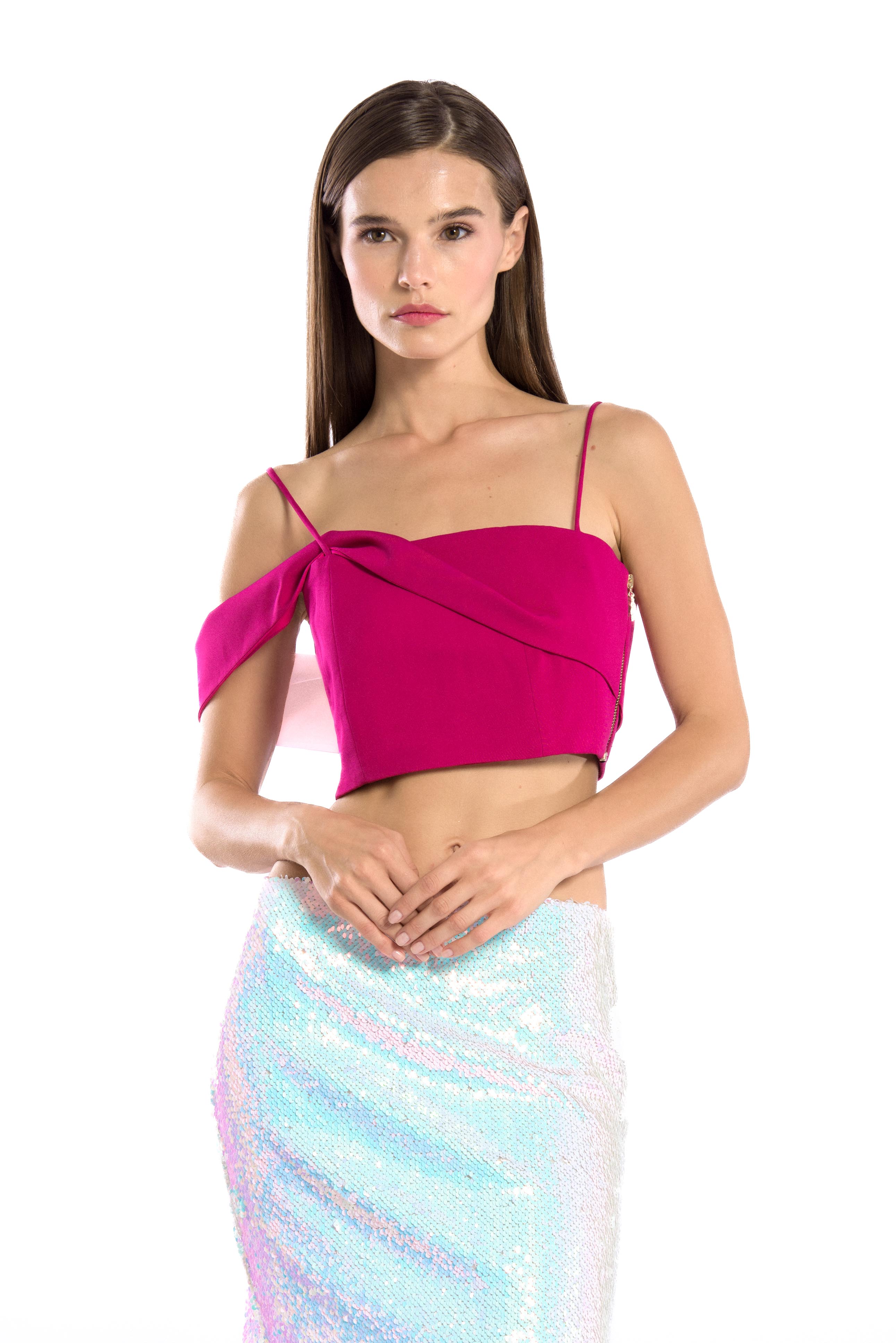 Iridescent sequin mermaid skirt