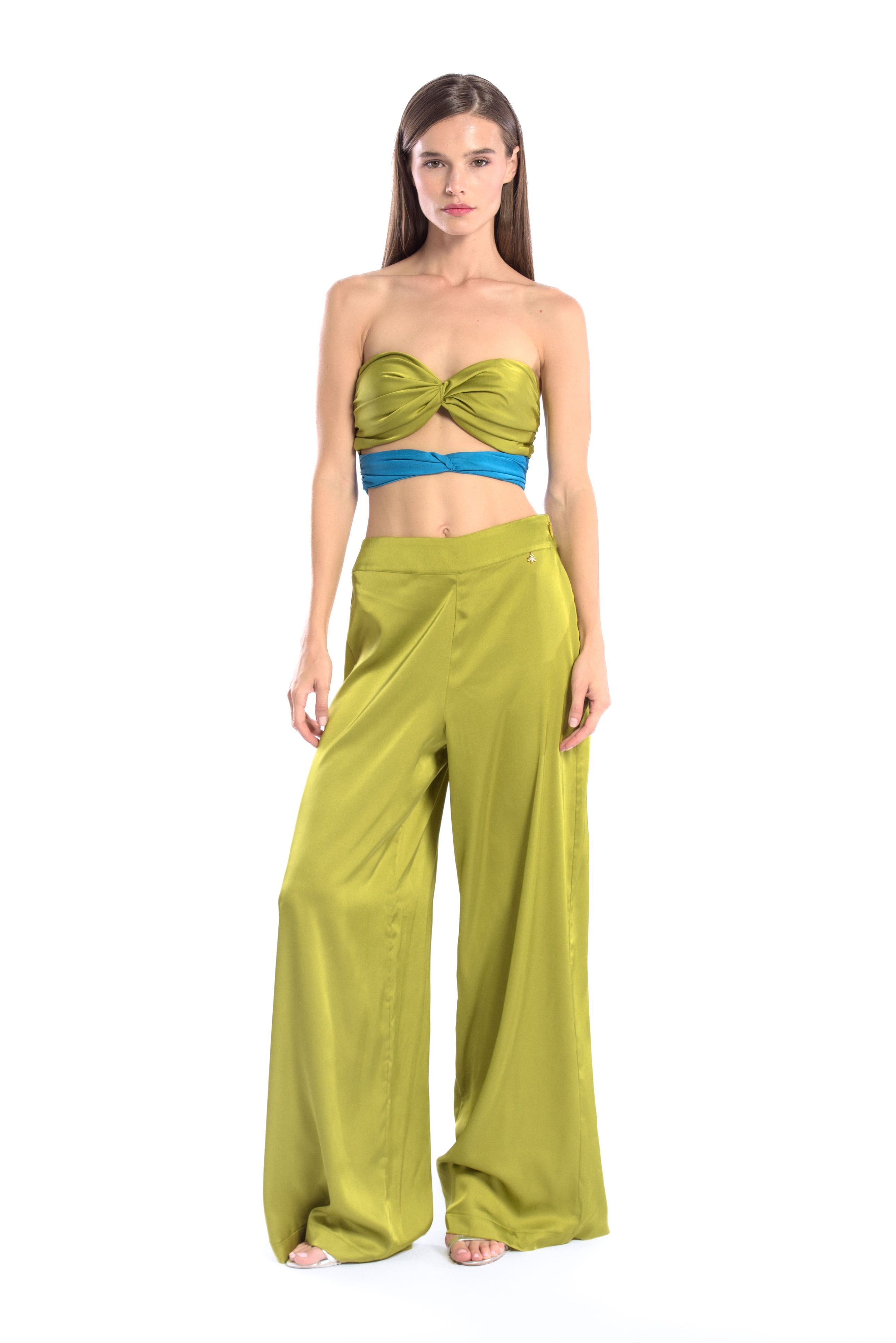 silk pants,firefly charm,side zipper,vibrant silk collection,mix and match,edgy style,luxury fashion,comfort and style,quality design,durable, olive green pants