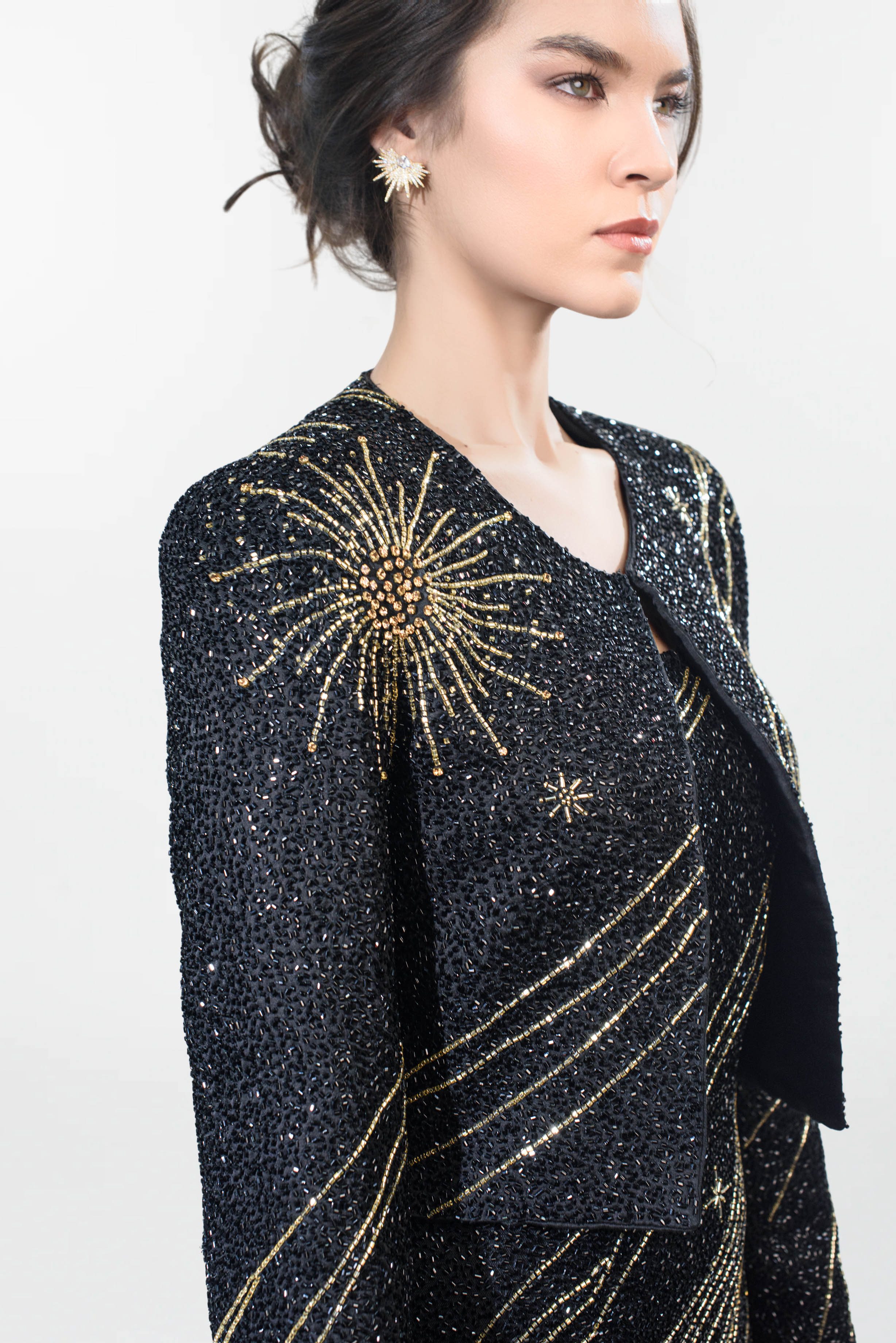 Celestial cropped jacket