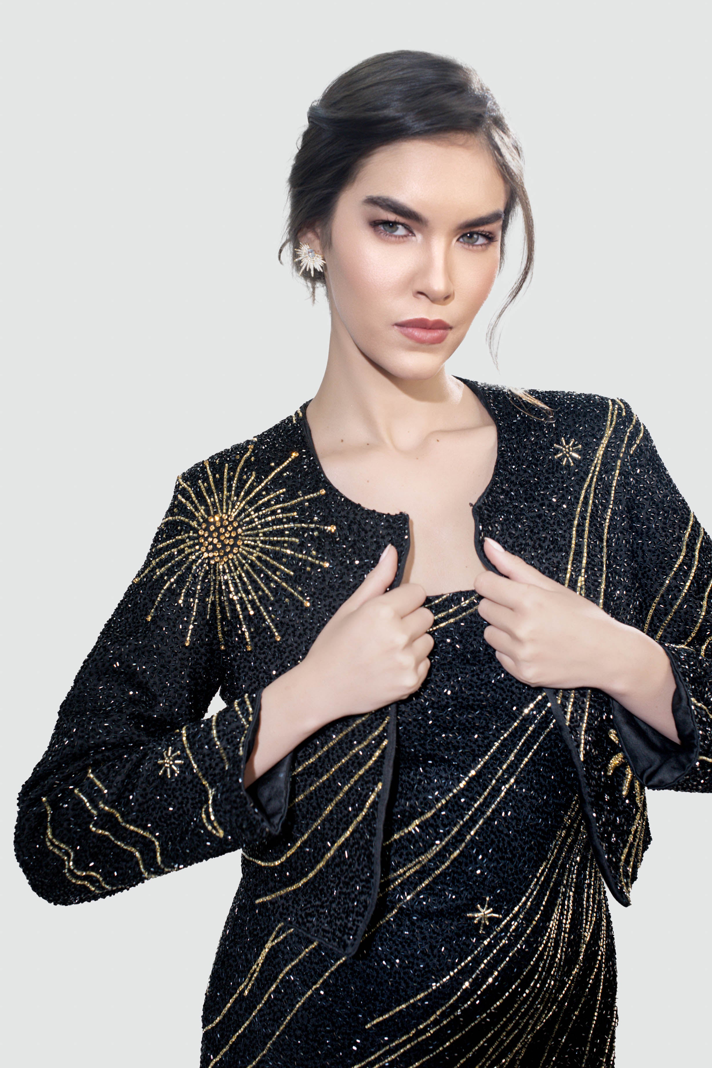 Celestial cropped jacket