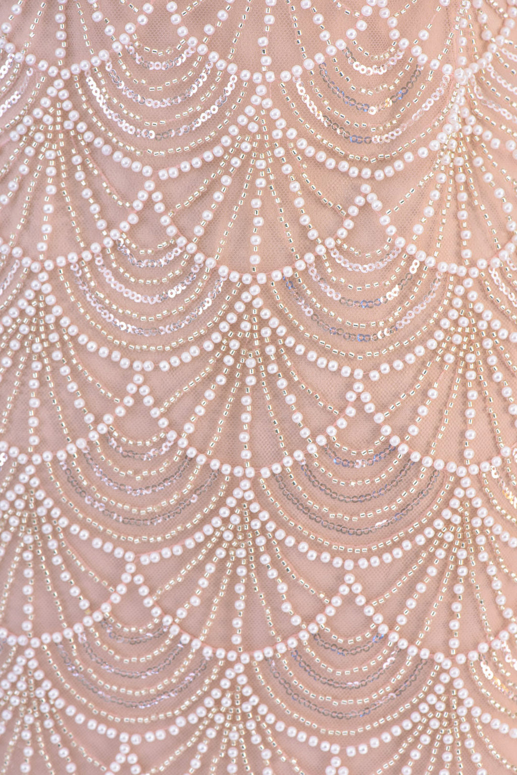 Coral fully beaded dress