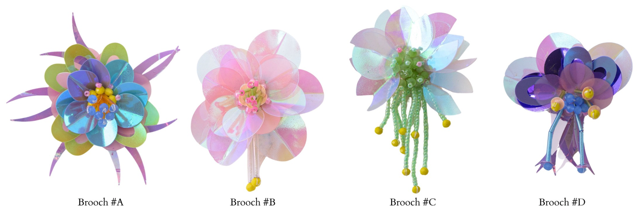 Top with beaded brooch - of your choice - Lime green