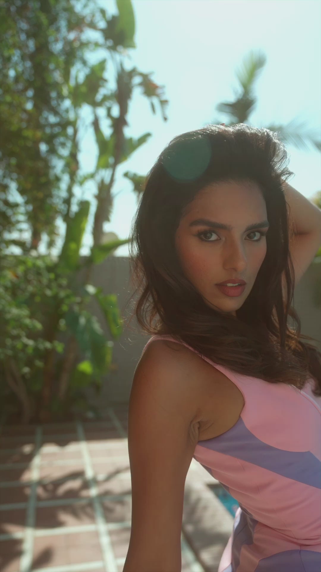 Panel mini dress - Yellow