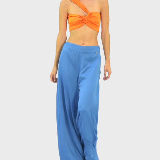 silk pants,firefly charm,side zipper,vibrant silk collection,mix and match,edgy style,luxury fashion,comfort and style,quality design,durable, blue pants