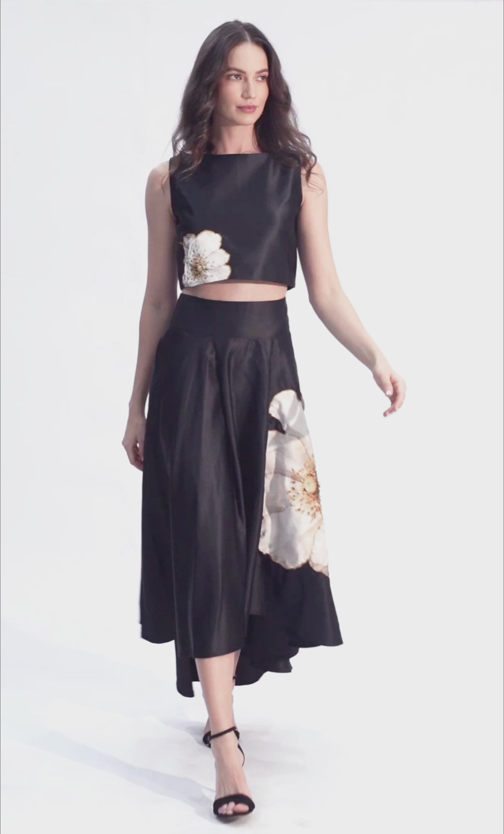 Moonflower Hand beaded Statement Set